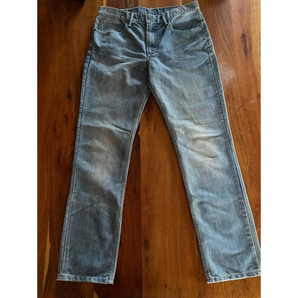 Levi's light wash men's 511 jeans slim straight fit‎ 34x32